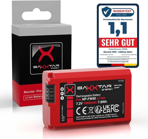 Baxxtar fw50 akku 1080mah - np-fw50,