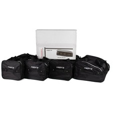 HAPRO Taschenset Reisetaschen-Set Gepäcktaschen Schwarz für Dachboxen 4-teilig