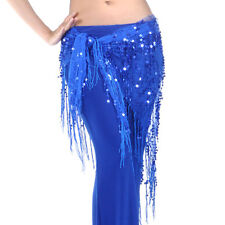 C322 Bauchtanz Kostüm Hüfttuch Hüftgürtel Münzgürtel mit Fransen