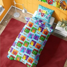 Numberblocks Kinderbett Bettwäsche Set 2-in-1 Design Kleinkind Junior