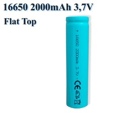 16650 3,7 V 2000 mAh Li-Ion