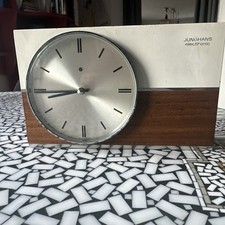 DESIGN TISCHUHR - JUNGHANS ATO-MAT - MIT HOLZGEHÄUSE - FUNKTIONSFÄHIG 60er
