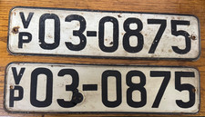 2x DDR KFZ Kennzeichen VP