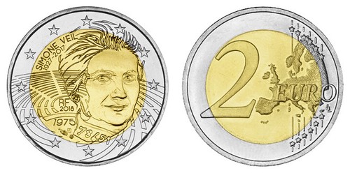 Frankreich euro simone veil - frankreich, 2