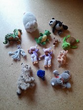Kuscheltiere Plüsch Konvolut 13 Stück: Lux, Drache, Elefant, Panda, Bär, Kuh ?