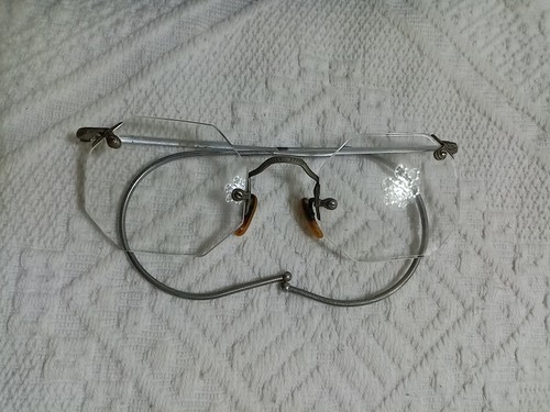 Alte nickelbrille mit - mit, !