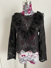 Zara Neue Schöne Bluse Gr. XS Spitzen Bluse 