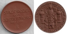 Porcelain Medal Quedlinburg
