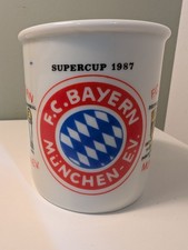 Vintage Bayern München Tasse, Becher, Cup, Supercup 1987