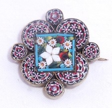 Millefiori Brosche Italien vor