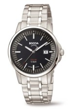 BOCCIA Titanium 3643-04 Solar Herrenuhr Saphirglas 100m Titanband Ø40mm