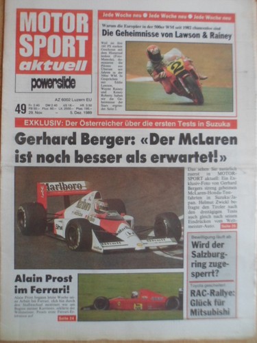 Motor sport aktuell 1989 - motor,