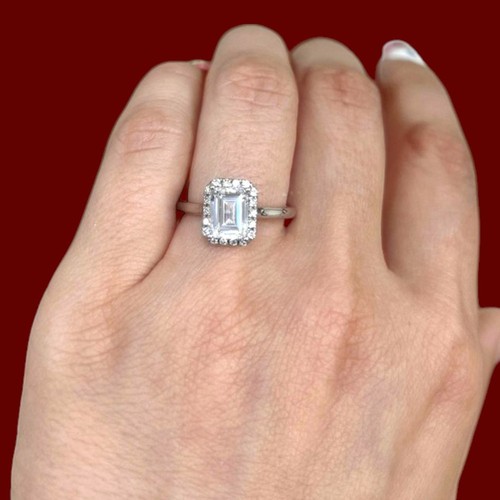 Luxus ring smaragdschliff cvd - smaragdschliff,