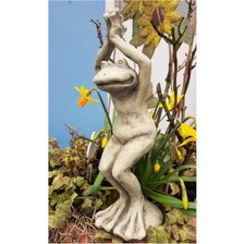 YOGA FROSCH der STUHL als STEINFIGUR für die SCHREIBTISCH DEKORATION V-114256