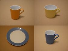 Arzberg Tric weiß blau Speiseteller Eierbecher Kaffeebecher Kuchenteller