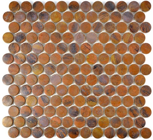 Mosaikfliese kupfer knopf - mosaikfliese,