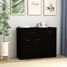 Sideboard Spanplatte Kommode Mehrzweckschrank Anrichte mit Türen und Schublade