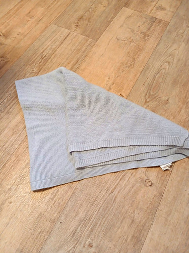 Unifarbene babydecke blau - babydecke,
