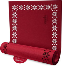 Roter Filz  Schneeflocken