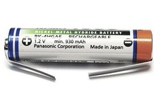 1 x AAA PANASONIC Akku   1,2V 1000mAh  Lötfahne  U Form