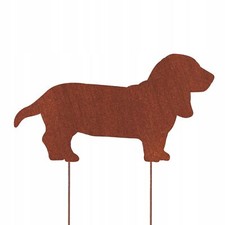 Basset hound figurine corten - figurine,