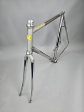 Rahmen Set Krautscheid Bochum Columbus Metax inox Edelstahl Rennrad 58 cm Campa.