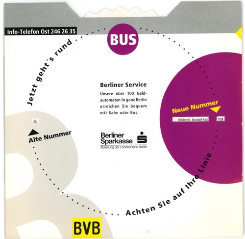 Bvg bvb berlin drehschema - bvg,