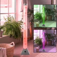 Wassersäule Sprudelsäule Stehleuchte Esszimmerlampe Farbwechsel RGB LED 122 cm