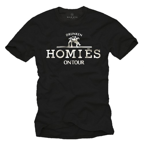 Party shirt herren drunken - t-shirt,