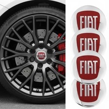 4x 56mm fiat Nabendeckel logo