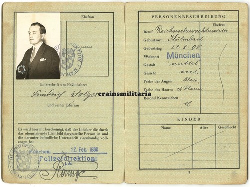 Orig reisepass reichsbahn - reisepass,