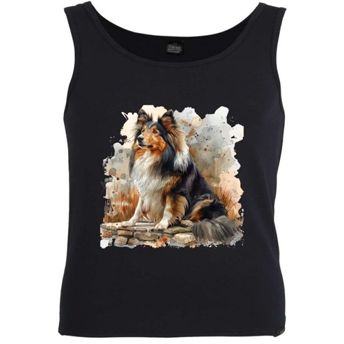 Tank top langhaarcollie - tank,