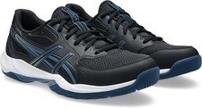 ASICS Herren Indoor Hallen HAndball Volleyball Schuhe Gel-Flare Schwarz Blau Neu