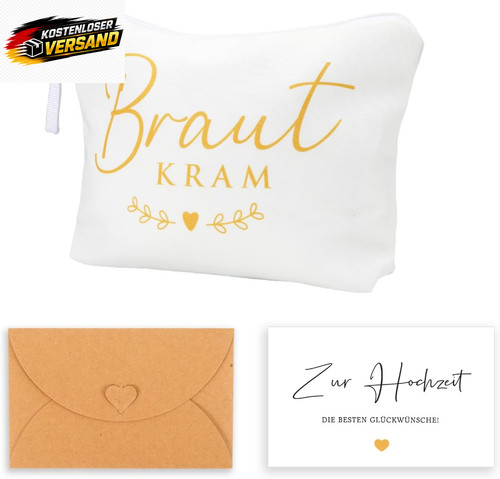 Braut kosmetiktasche mit - braut,