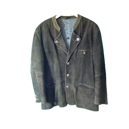 Herren leder trachten jacke - leder,