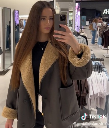 Zara braun ecru doppelseitige - zara,