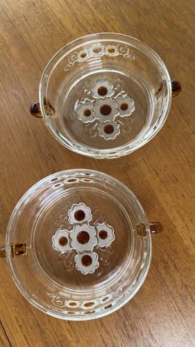 Vintage glasschalen mit - glasschalen,