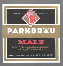 Bieretikett Parkbrauerei AG