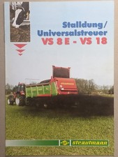 STRAUTMANN Universalstreuer Dungstreuer Miststreuer Prospekt Traktor Schlepper