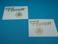 Kreidler Florett Eiertank K54 0M "Florett + Logo" Tankaufkleber Aufkleber GOLD