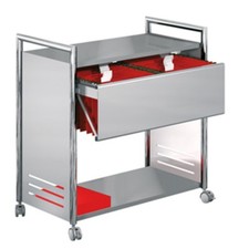 Hängeregistraturwagen, Aktenwagen für Hängemappen Rollcontainer Ablage Bürowagen