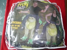 Karnevalskostüm Frosch Frog all in one mit  zus. Hoody und T-Shirt Unisex