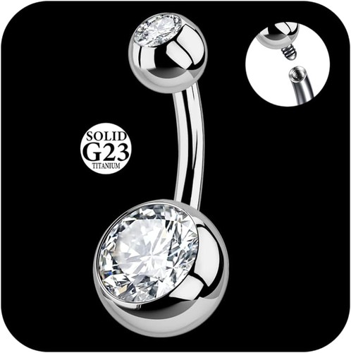 Bauchnabelpiercing silber 6mm - bauchnabelpiercing, silber,6mm