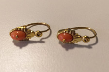 Ohrringe Gold 333 mit Koralle
