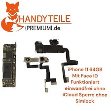 Original iPhone 11 64GB Platine Motherboard Mit  Face ID  geprüft 