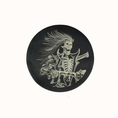 Biker chopper skeleton - biker, hell