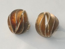 TEZER 925er SILBER Ohrringe OHRCLIPS SUPER DESIGN ausgefallen TOP