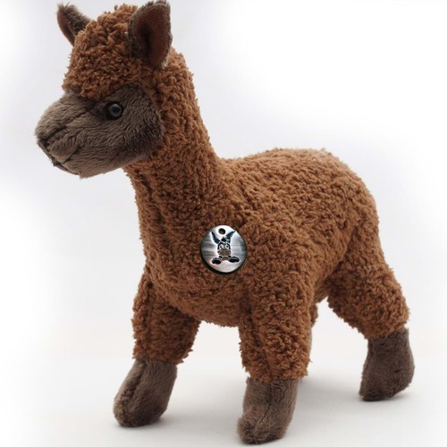 Lama alpaka kuscheltier - alpaka, braun