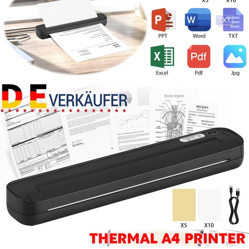 Portable thermal printer - a4,