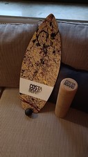 Costa Board Balanceboard mit Korkrolle, Zeitloses Design Unikat Kunstwerk